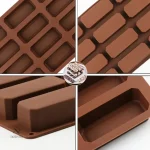 Moule silicone 12 cavités pour barres énergétiques