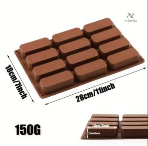 Démoulage facile avec ce moule silicone 12 cavités