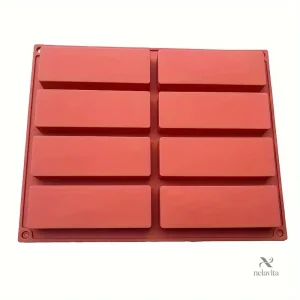 Moule Silicone 8 Cavités pour Barres Énergétiques et Barres de Céréales – Résistant au Chaleur, Antiadhésif et Réutilisable
