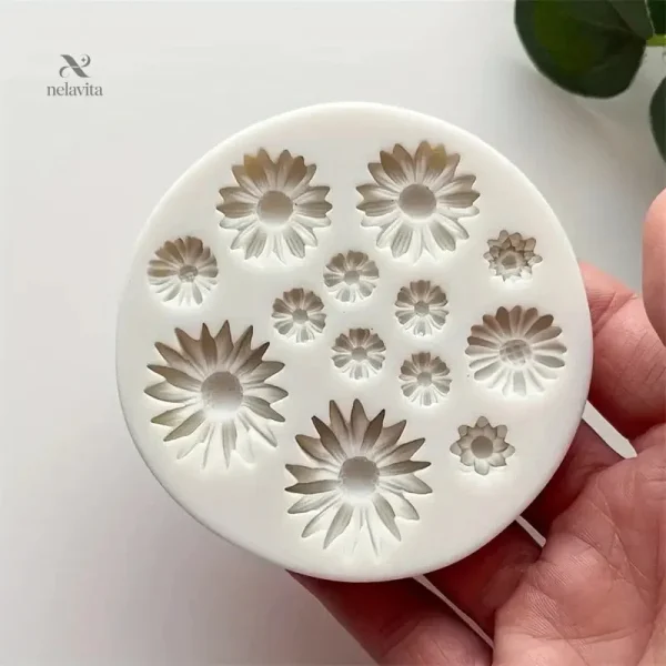 Moule DIY pour résine en forme de fleur