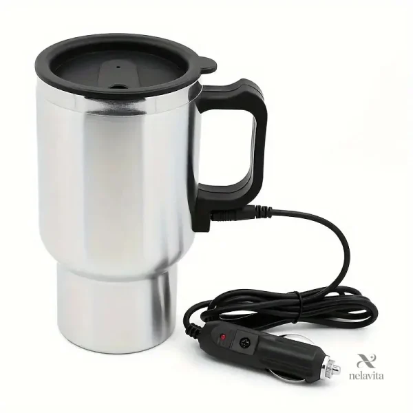 Mug chauffant voiture en acier inoxydable 12V