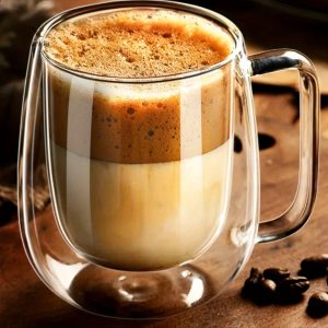 Mug design en verre, idéal pour tous les jours