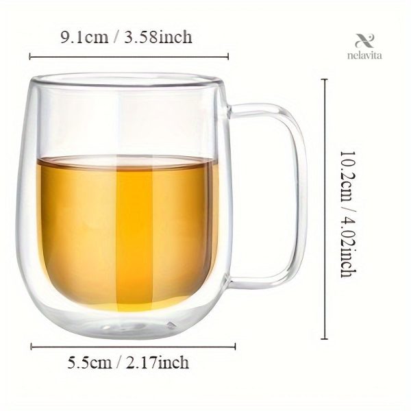 Mug en verre isolant, parfait pour le café