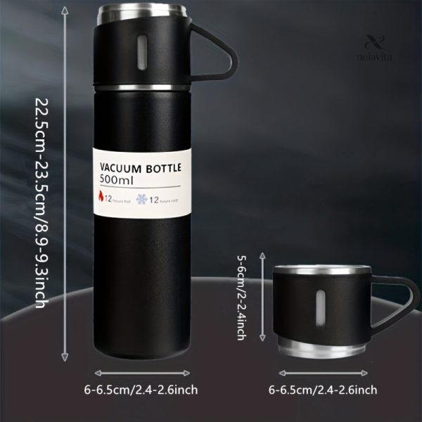 Mug inox 500ml pour boissons chaudes ou froides