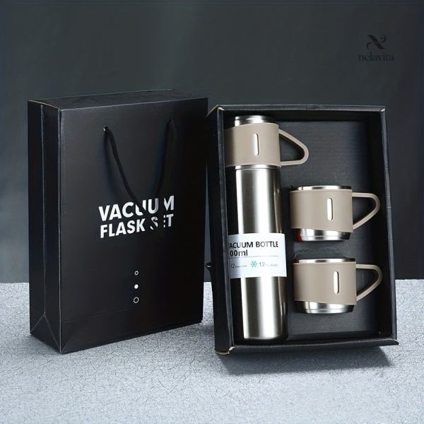 Mug isotherme de 500ml avec tasses colorées