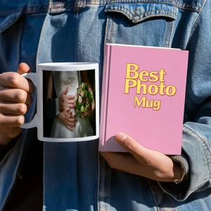 Mug personnalisé avec photo pour mariage ou anniversaire