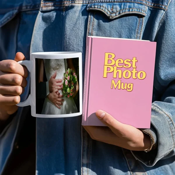 Mug personnalisé avec photo pour mariage ou anniversaire