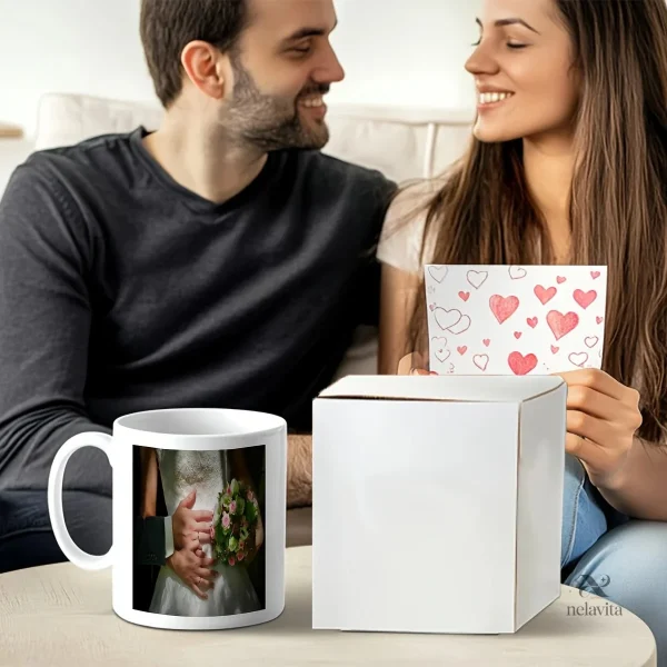 Mug photo personnalisé, idéal pour célébrations ou événements