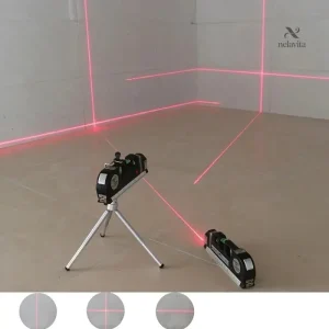 Outil de mesure laser avec mètre intégré et règle