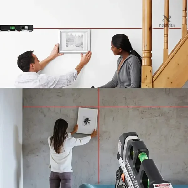 Niveau laser 3 en 1 pour des travaux de bricolage efficaces