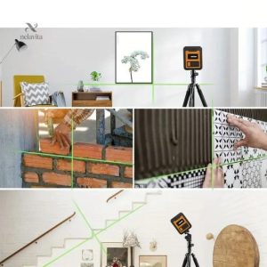 Niveau laser vert multi-lignes avec trépied pour nivellement précis