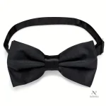 Nœud papillon noir classique réglable pour homme