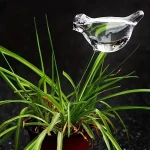 Oiseau en verre pour arrosage automatique des plantes