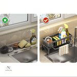 Support éponge pratique pour un évier bien rangé