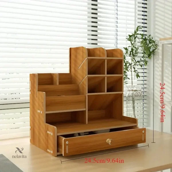 organisateur-de-bureau-en-bois-avec-tiroir-rangement-mult-zdvc22-1 Organisateur de bureau en bois avec tiroir