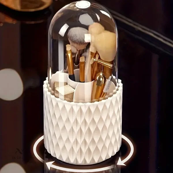 Organisateur de cosmétiques avec protection contre la poussière