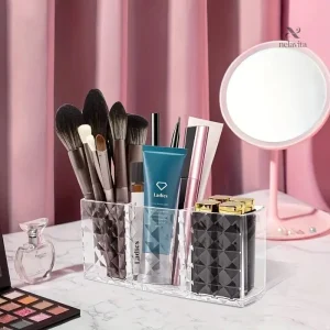 Rangement pratique pour pinceaux et accessoires de beauté