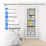 Rangement suspendu à poches pour accessoires de bébé