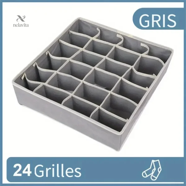 organiseur-de-tiroir-24-compartiments-rangement-cravates-b2s1i5-1 Organiseur de tiroir 24 compartiments pour cravates et accessoires