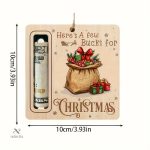 Décoration sapin avec porte-billet pratique et décoratif