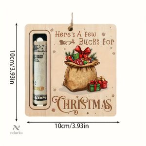 Décoration sapin avec porte-billet pratique et décoratif