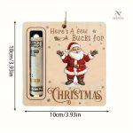 Porte-billet en forme de sapin pour les fêtes