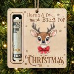 Idée déco de Noël : ornement porte-billet sapin
