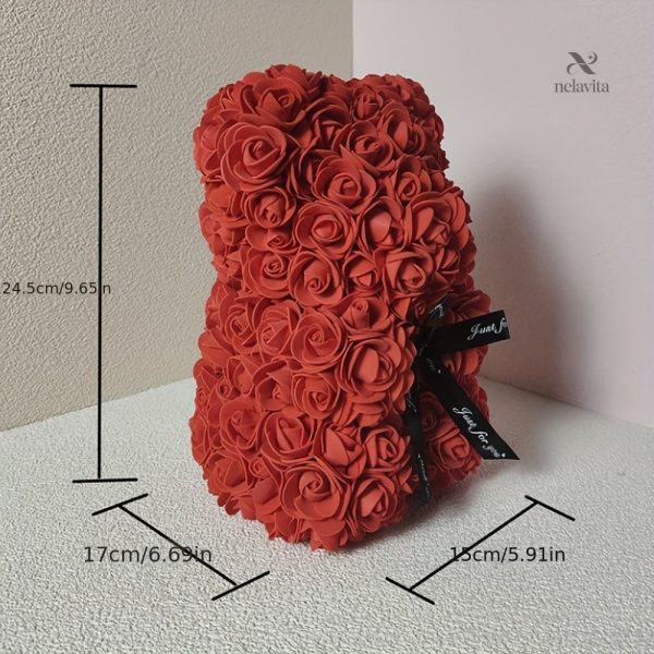 Cadeau ours rose, ambiance douce et romantique