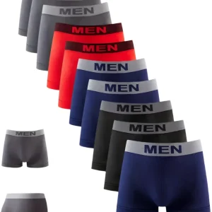 Pack de 10 Boxers Homme Confort Extensible – Taille Élastique & Respirants