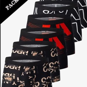 Pack de 6 Boxers Homme – Sous-vêtements Confortables et Stylés en Coton Stretch
