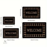 Tapis d'entrée antidérapant, idéal pour tous les foyers