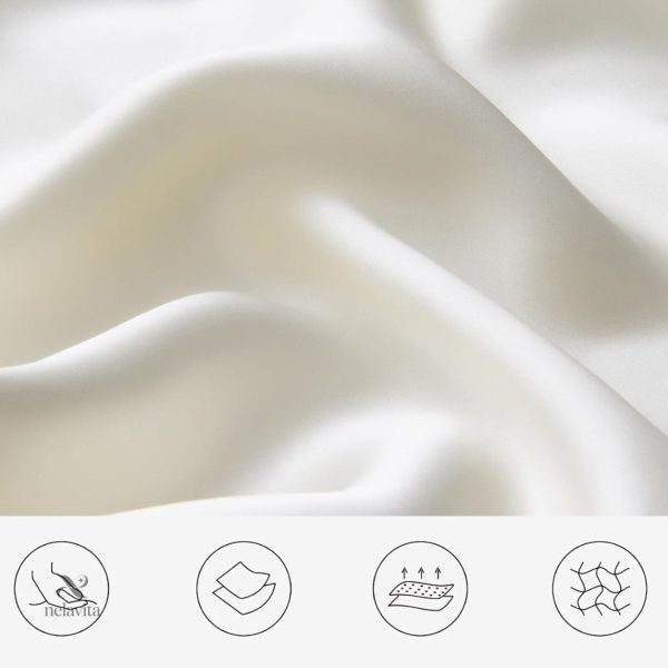 Lot de 2 taies d'oreiller satin, couleur unie