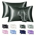 Pack de taies d'oreiller satin, 2 pièces