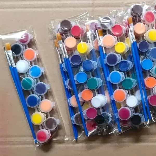 Pinceau Inclus – Palette de Peinture Aquarelle Colorée