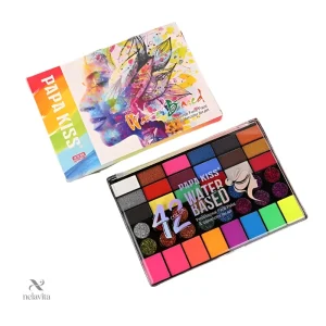 Peinture corporelle avec 42 teintes pailletées et vibrantes