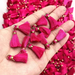 Pampilles Pompons Multicolores en Fil – Breloques DIY pour Création de Bijoux Fantaisie