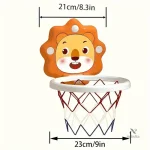 Panier de basket mural avec ballon pour activité ludique