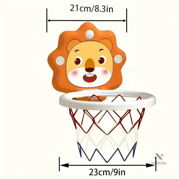 Panier de basket mural avec ballon pour activité ludique