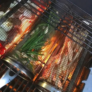 Cylindre de cuisson multifonction pour barbecue et four