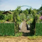 Panneau de jardin esthétique en feuillage synthétique
