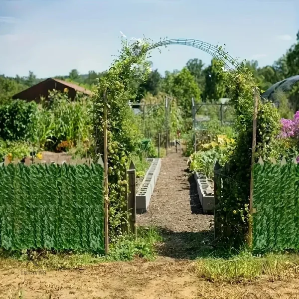 Panneau de jardin esthétique en feuillage synthétique