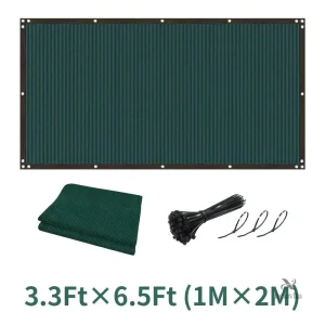 Panneau Brise-Vue Occultant Vert Foncé pour Jardin et Clôture – Protection Intimité et Soleil