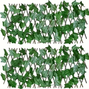 Clôture de jardin en feuillage artificiel élégant