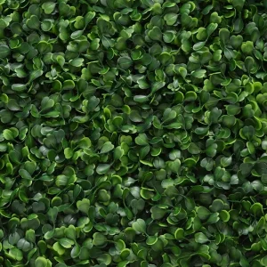 Décoration murale élégante avec feuillage vert artificiel