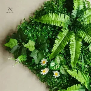 Panneau de feuillage tropical pour décoration murale
