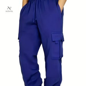 Pantalon Cargo Coupe Décontractée Grande Taille Pour Hommes
