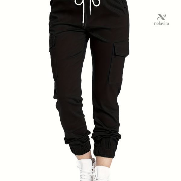 Pantalon avec taille élastique et poches pratiques