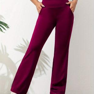 Pantalon de yoga extensible taille haute pour femmes
