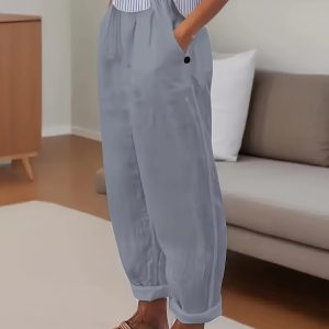 Pantalon Décontracté Femme Grande Taille – Coupe Ample