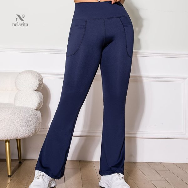 Sportwear féminin avec taille haute et fonctionnalité